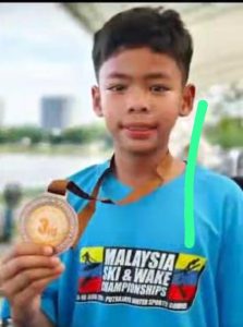 Rasya Ramadhan A. Ahmad - Kompetisi "Malaysia Ski and Wake Championships" - Juara 3 kategori " Novice Boys Mini Course Slalom" Malaysia16-18 Agustus 2024 - Internasional - MIN 12 JAKARTA